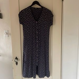 Madewell ditsy floral midi dress